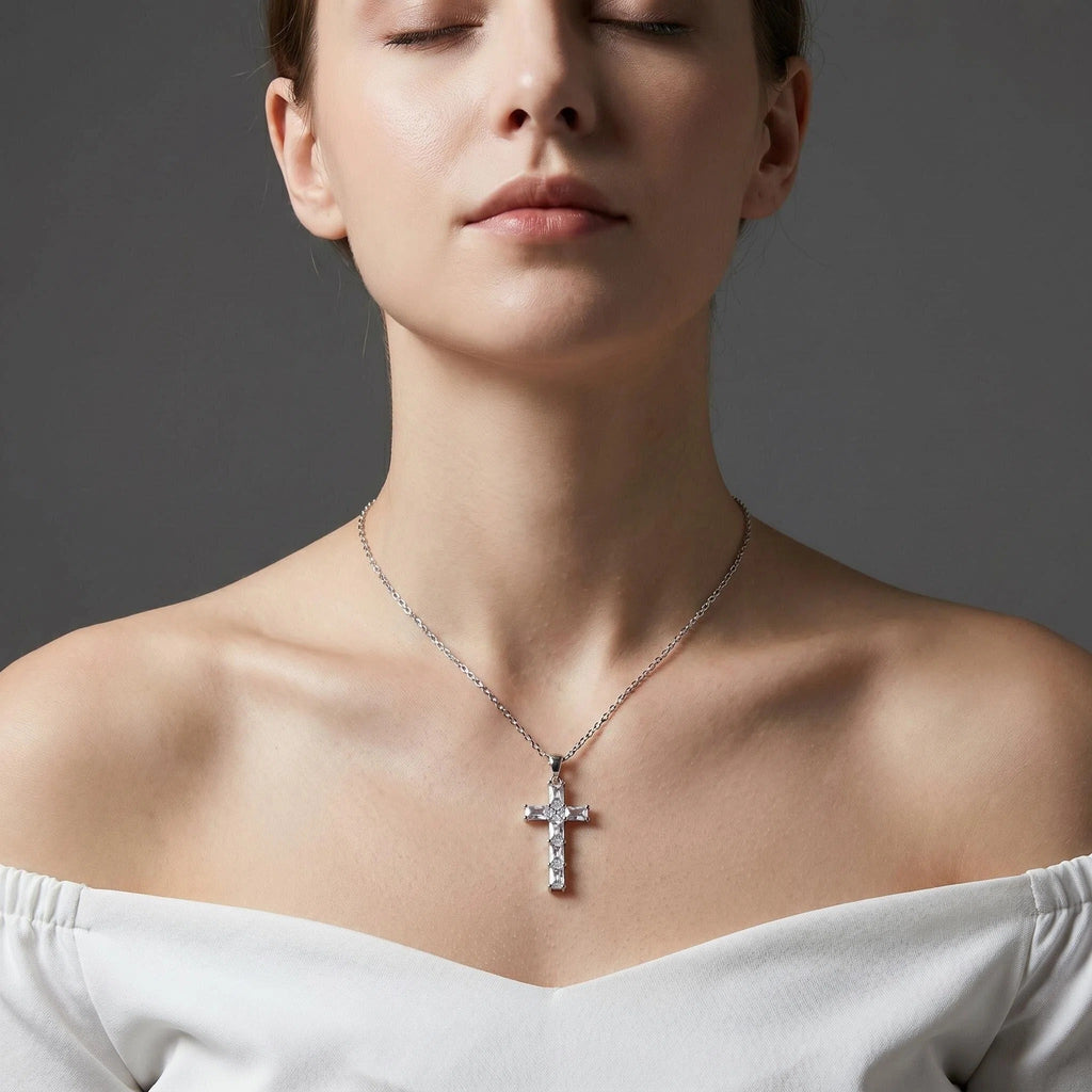 Celestial Faith Cross Necklace