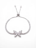 Crystal Butterfly Slider Bracelet – Elegant Adjustable Jewelry for Women